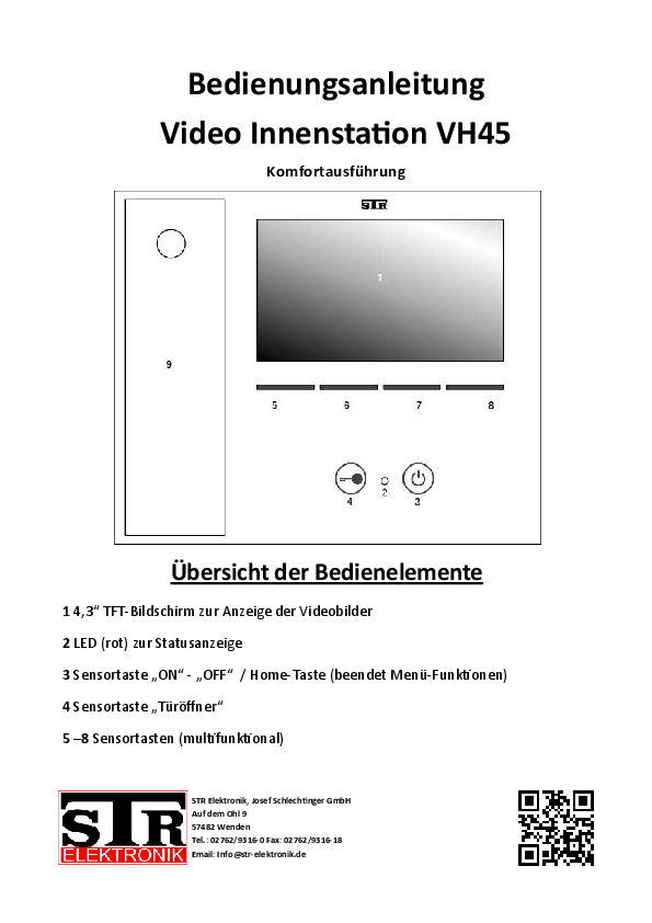 VH45 Bedienungsanleitung