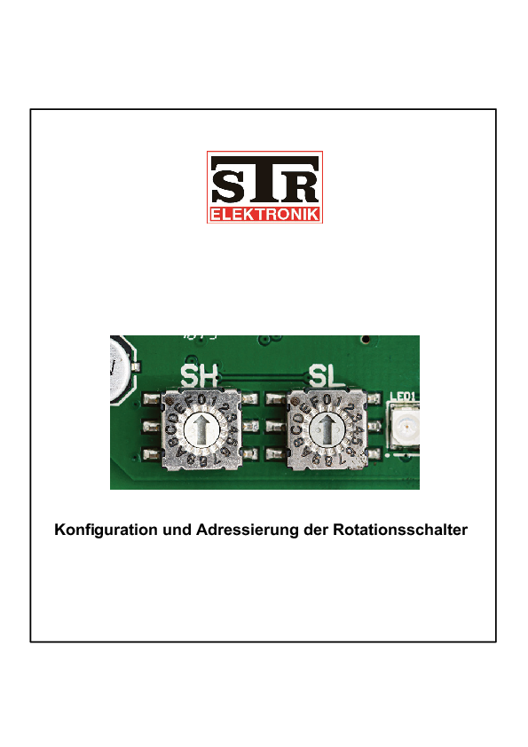 Rotationsschalter Konfiguration und Adressierung