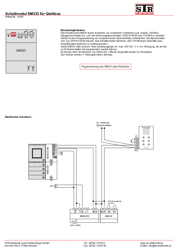 SM333 Schaltmodul 