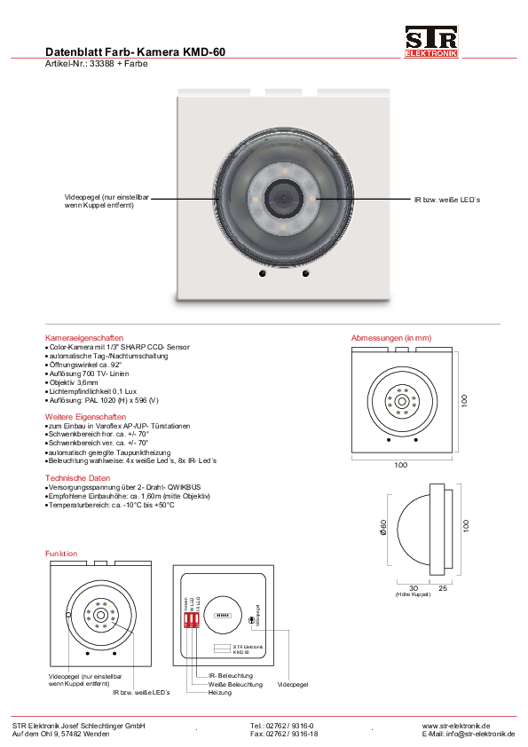 KMD-60 Datenblatt