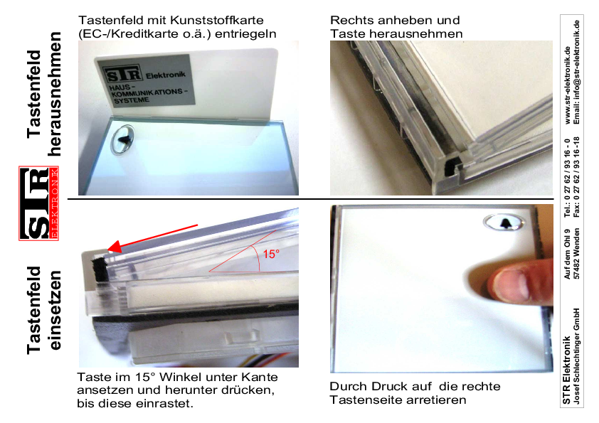 Ruftastenmodul RTM/ RTMB öffnen