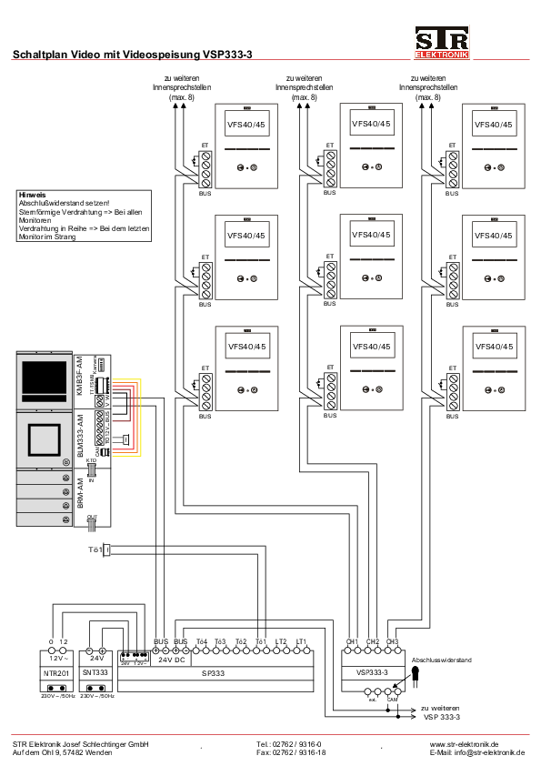 Verdrahtungsplan VSP333-3